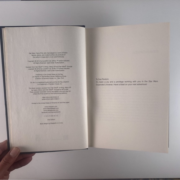 2/$30 -  Star Wars - Fate of the Jedi - Apocalypse by Troy Denning - Picture 8 of 12